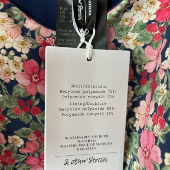 & Other Stories Kalys Floral Print One-Piece Swimsuit - Detachable Straps - Picture 2 of 7